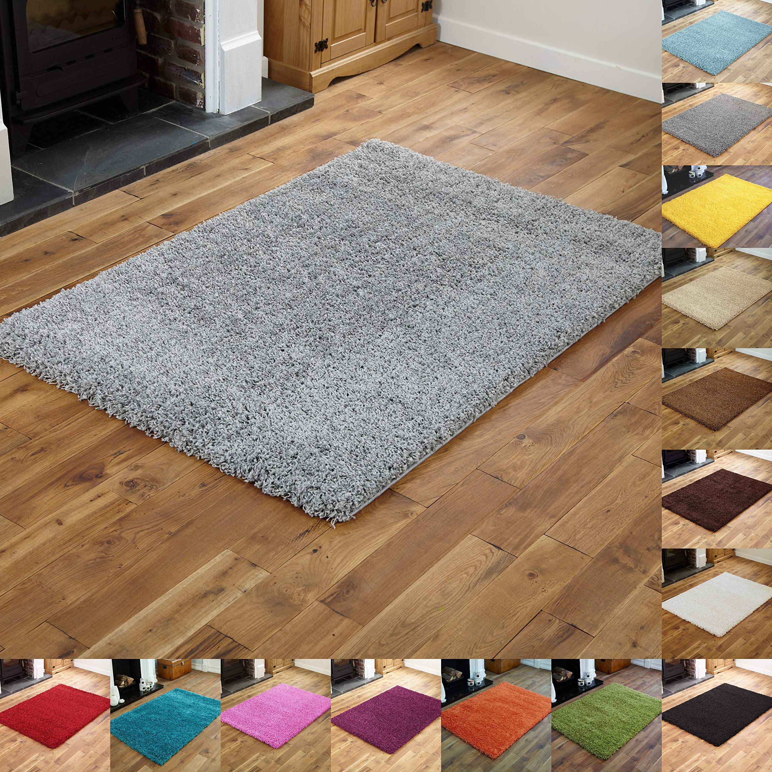 Everest 5cm Thick Pile Shaggy Modern Area Rugs Small to Large Rugs