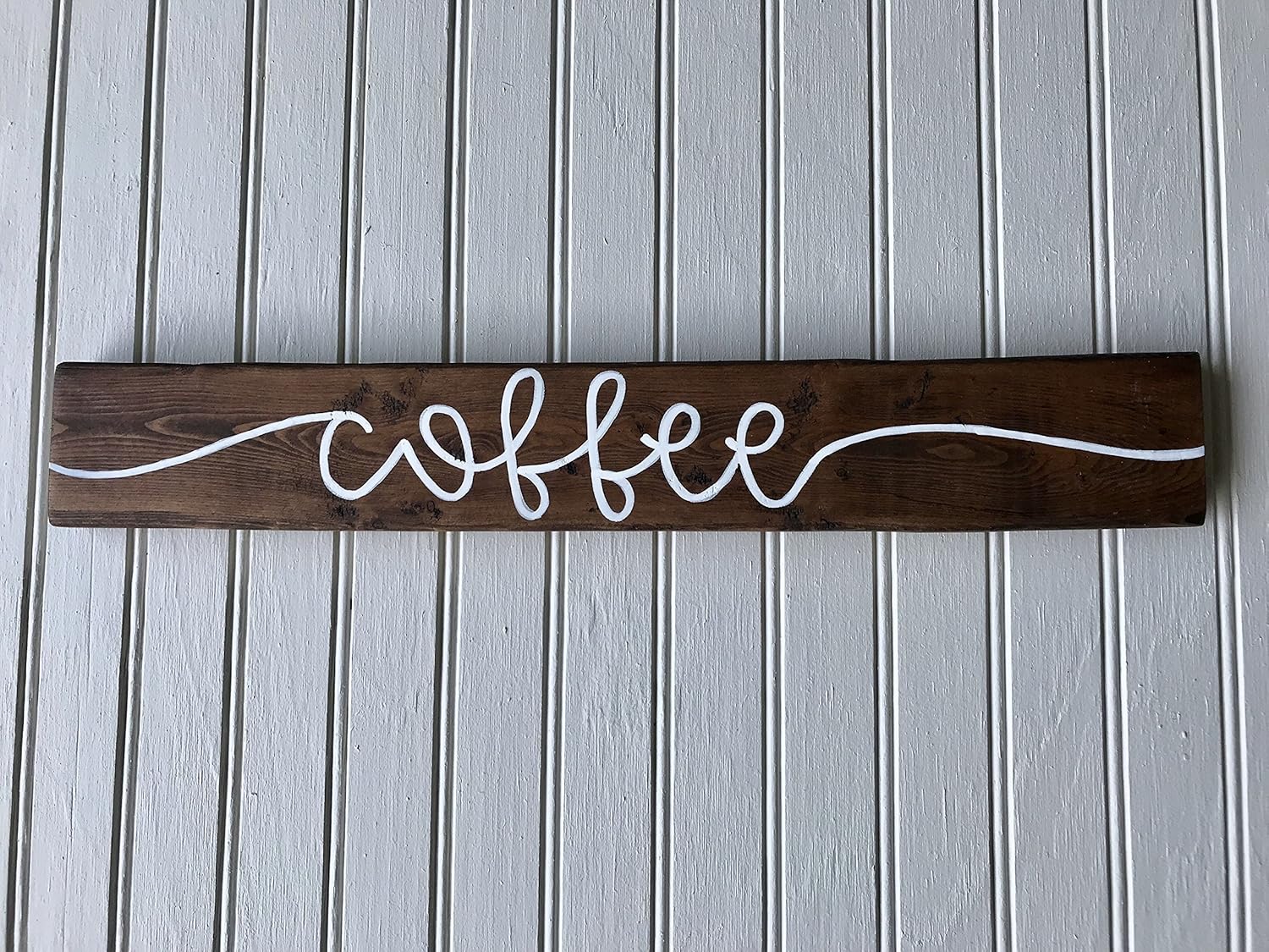 "Coffee" wall hanging/rustic/kitchen sign/handletter