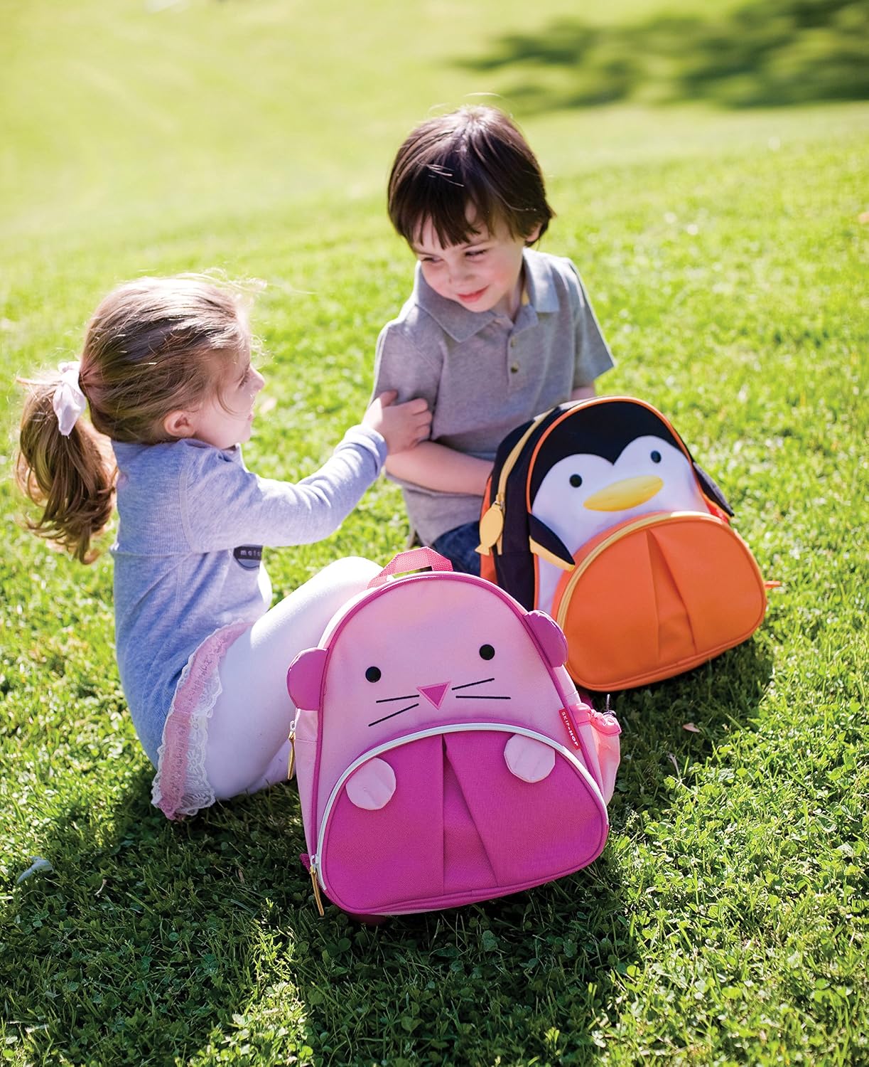 Skip Hop Toddler Backpack, 12" Penguin School Bag, Multi