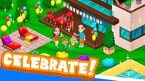 Cidade de Vlad e Niki. É o meu mundo. Construa, repare e faça um design legal. Jogo infantil para me