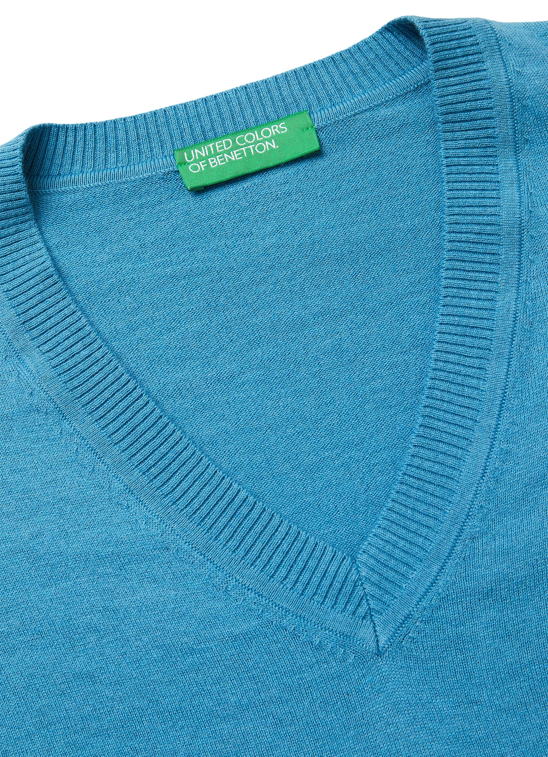 United Colors of Benetton Maglia Scollo V M/L 1y6sd403o Maglione Donna (Pacco da 1)