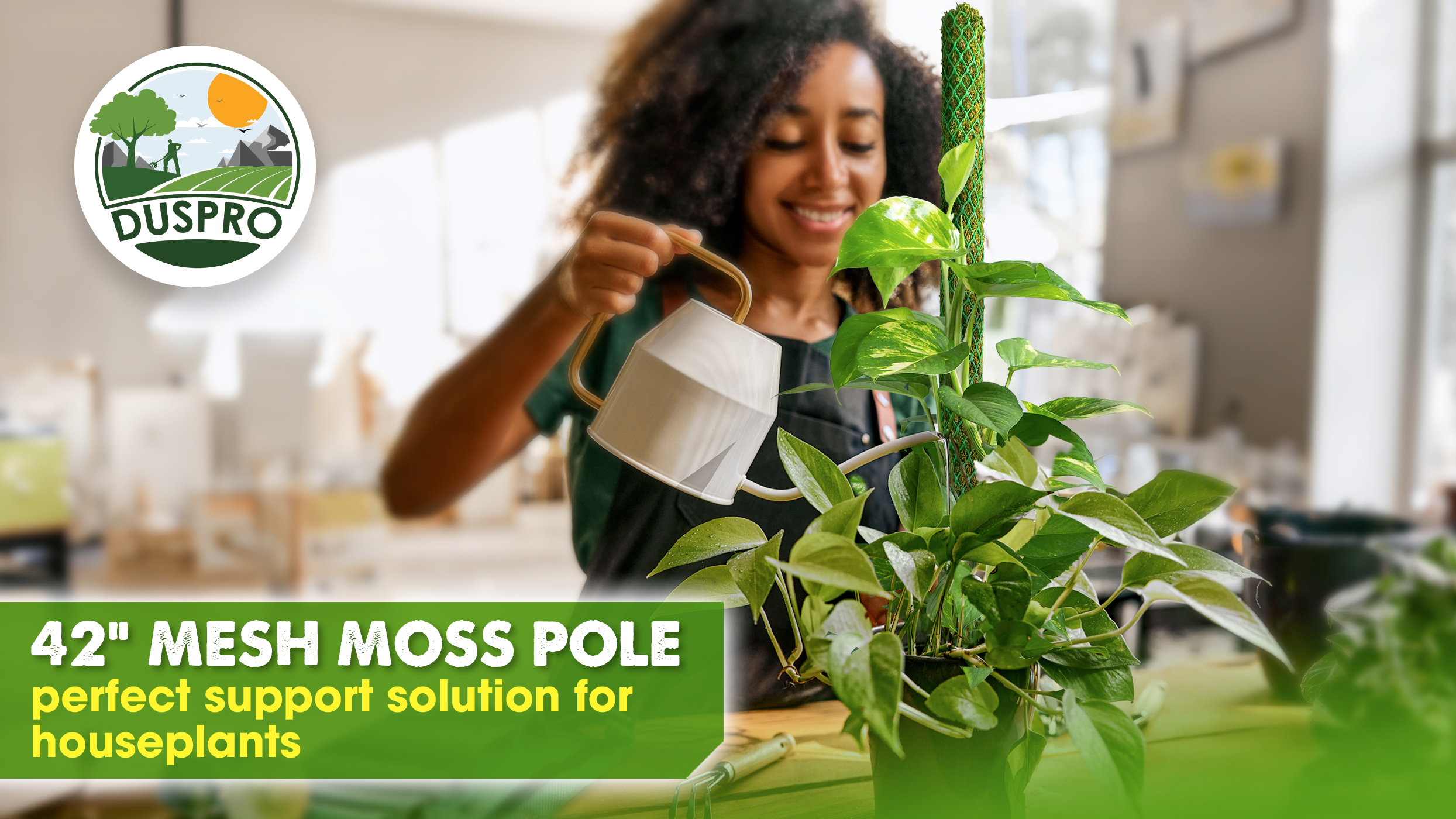 Amazon.com : DUSPRO 42'' Mesh Moss Pole for Climbing Plants