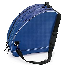 Athletico Ice & Inline Skate Bag - Premium Bag to Carry Ice Skates, Roller Skates, Inline Skates for Both Kids and Adults (Blue), Blue, L, Detachable,Durable