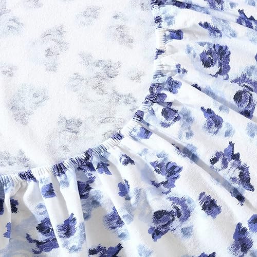 Vista 234 de Laura Ashley - Juego de sábanas de tamaño individual, juego de ropa de cama de franela de algodón, cepillado para mayor suavidad y comodidad