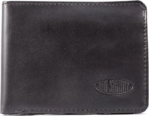 Big Skinny RFID Blocking Passcase Leather Slim Wallet, Holds