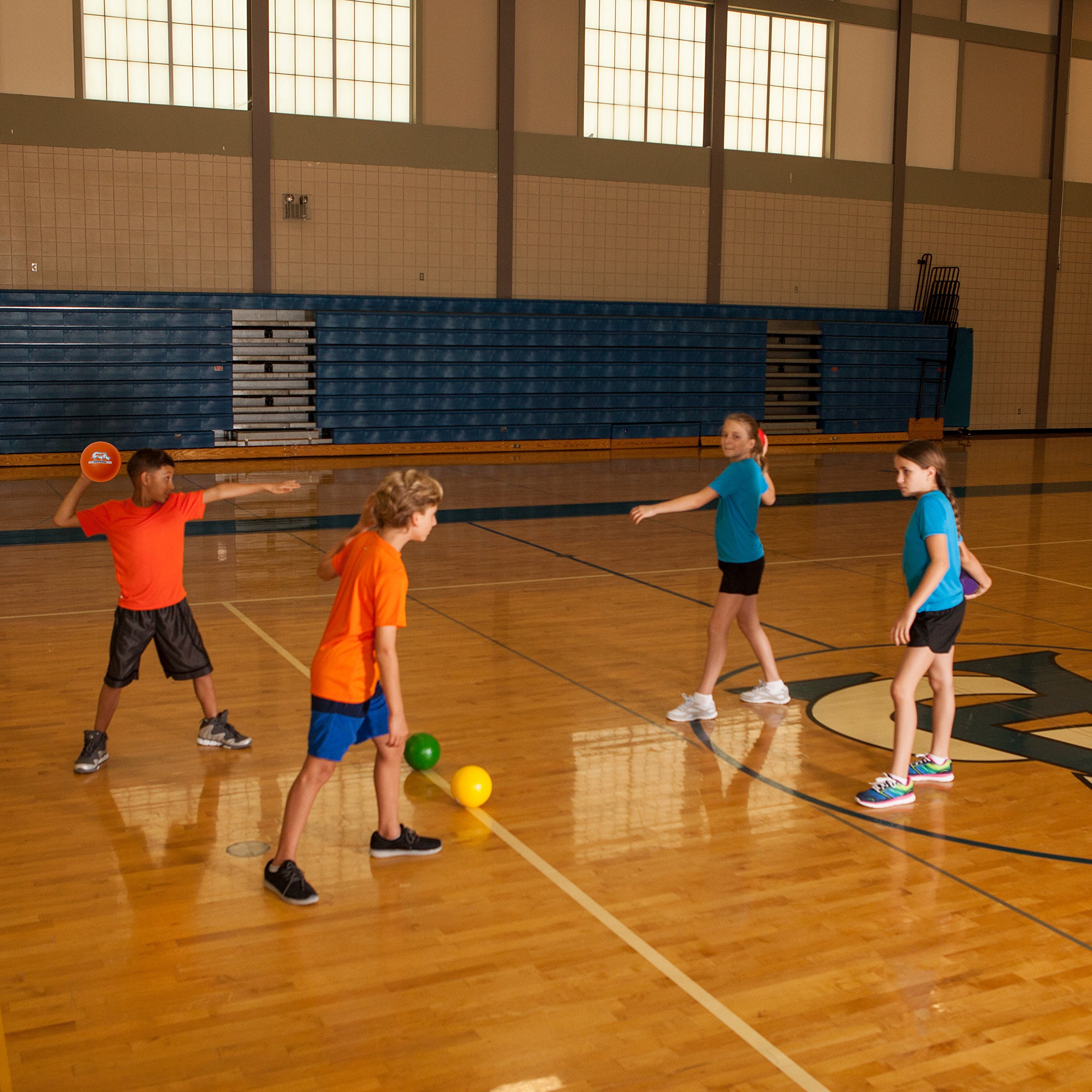 Champion Sports Rhino Skin Low Bounce Dodgeball, 6-Inch - Set of 6, Assorted Colors - Image 7