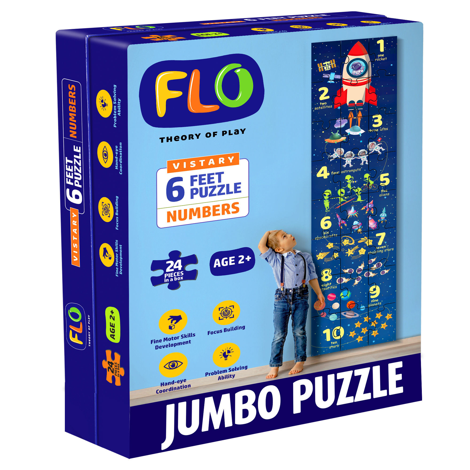 Buy FLO Toys 6 Feet Numbers Floor Puzzle for Kids | 24 Jumbo
