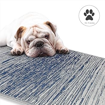 古布マット Amazon | Fab Habitat 抽象的なアンティーク調のストライプ