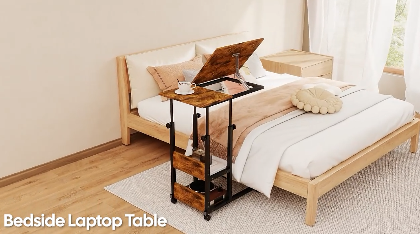 【user_edd00659】センターテーブル Amazon.com: Hadulcet Adjustable C Table with Charging Station