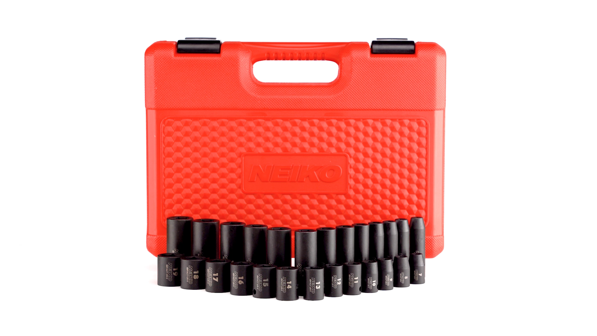 NEIKO 02433A 3/8” Drive Standard and Deep Metric Impact Socket Set