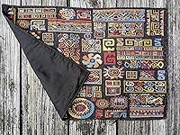 Vista 3 de DaDa Bedding - Juego de 4 manteles individuales de algodón y lino para mesa de comedor, 13 x 19 pulgadas