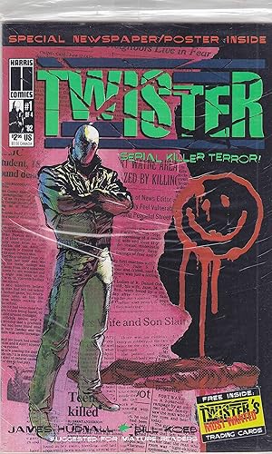 Twister #1 (with card) VF ; Harris comic book | with newspaper