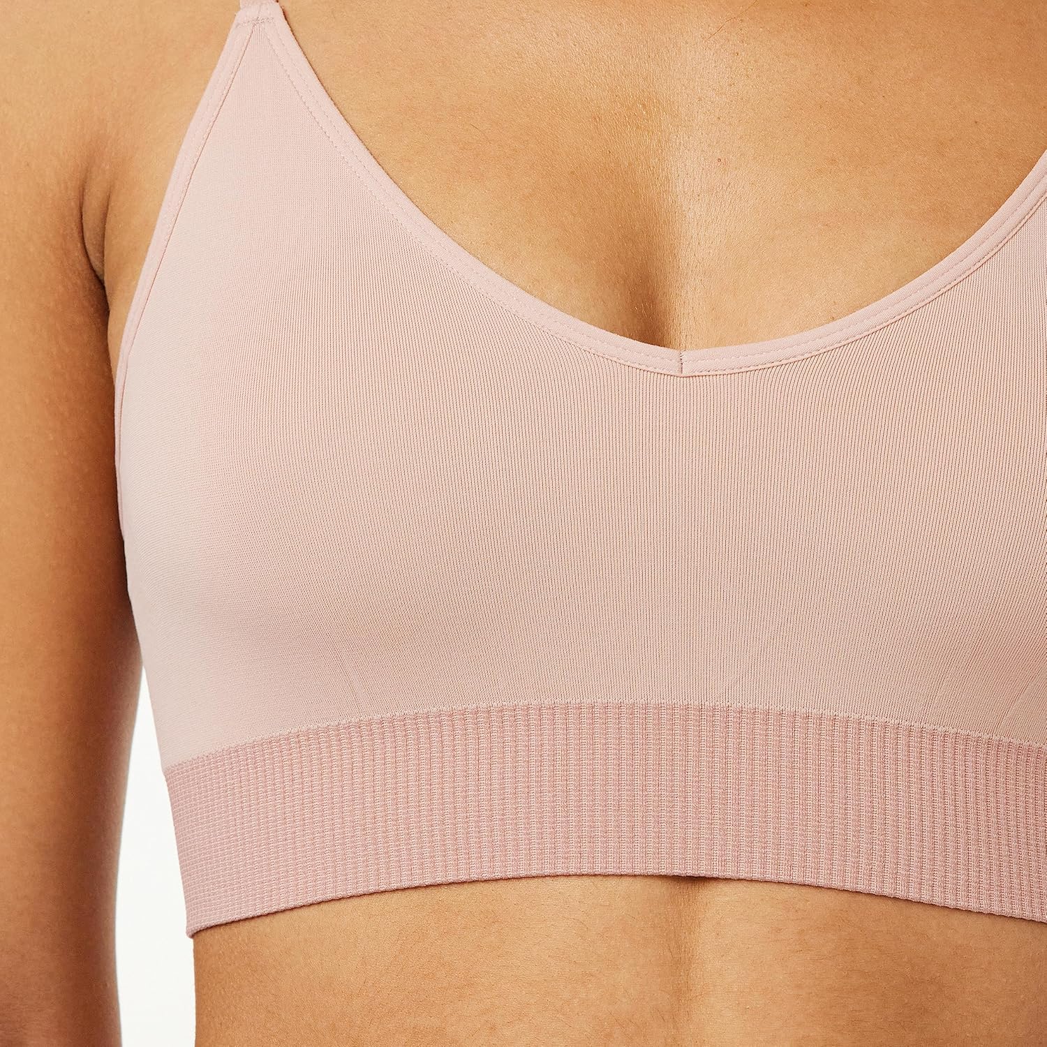 Sloggi XS (8) Bralette Top Bra Ever Aloe Removable Padding Seamless Lingerie