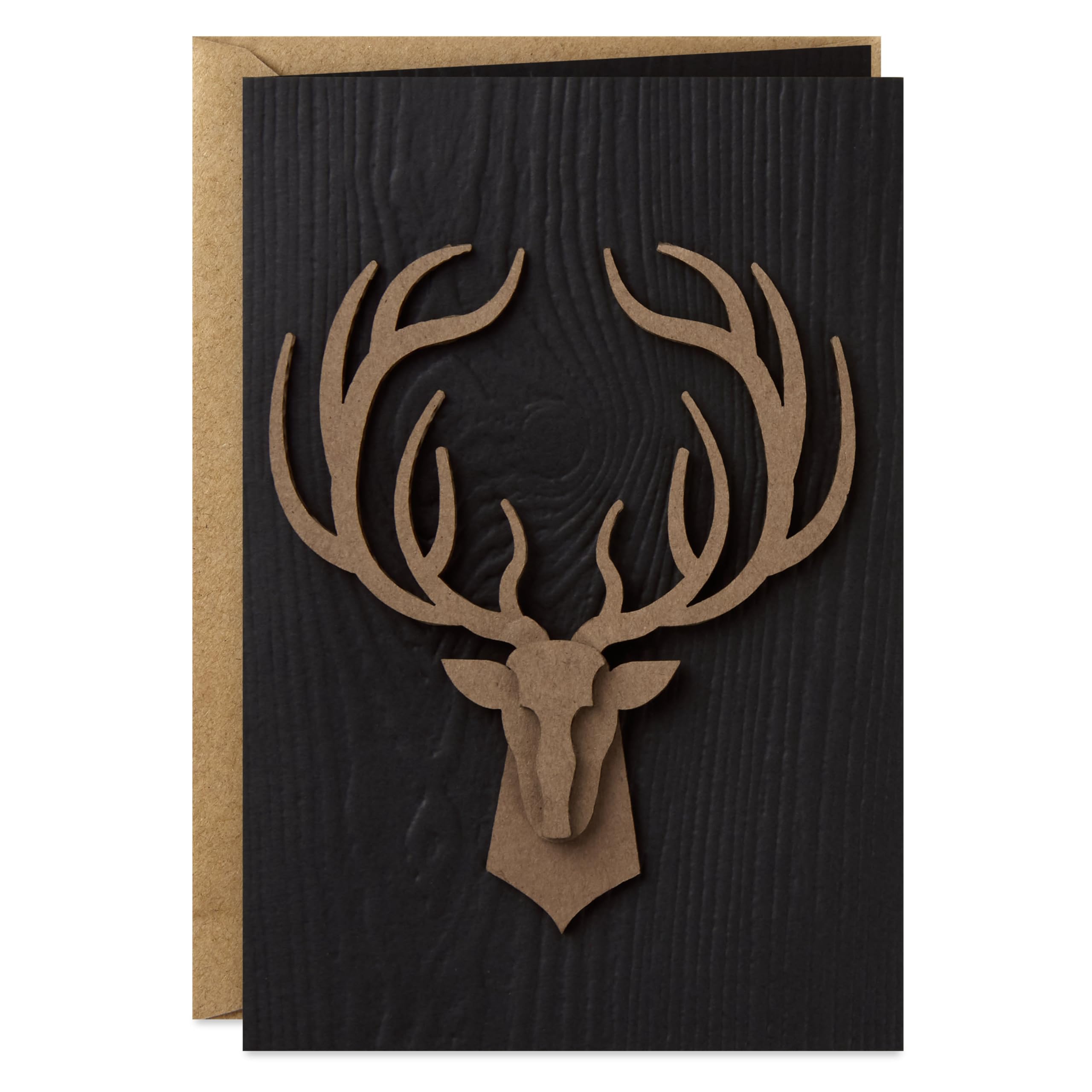 Hallmark Signature Birthday Greeting Card for Him (Deer Head)