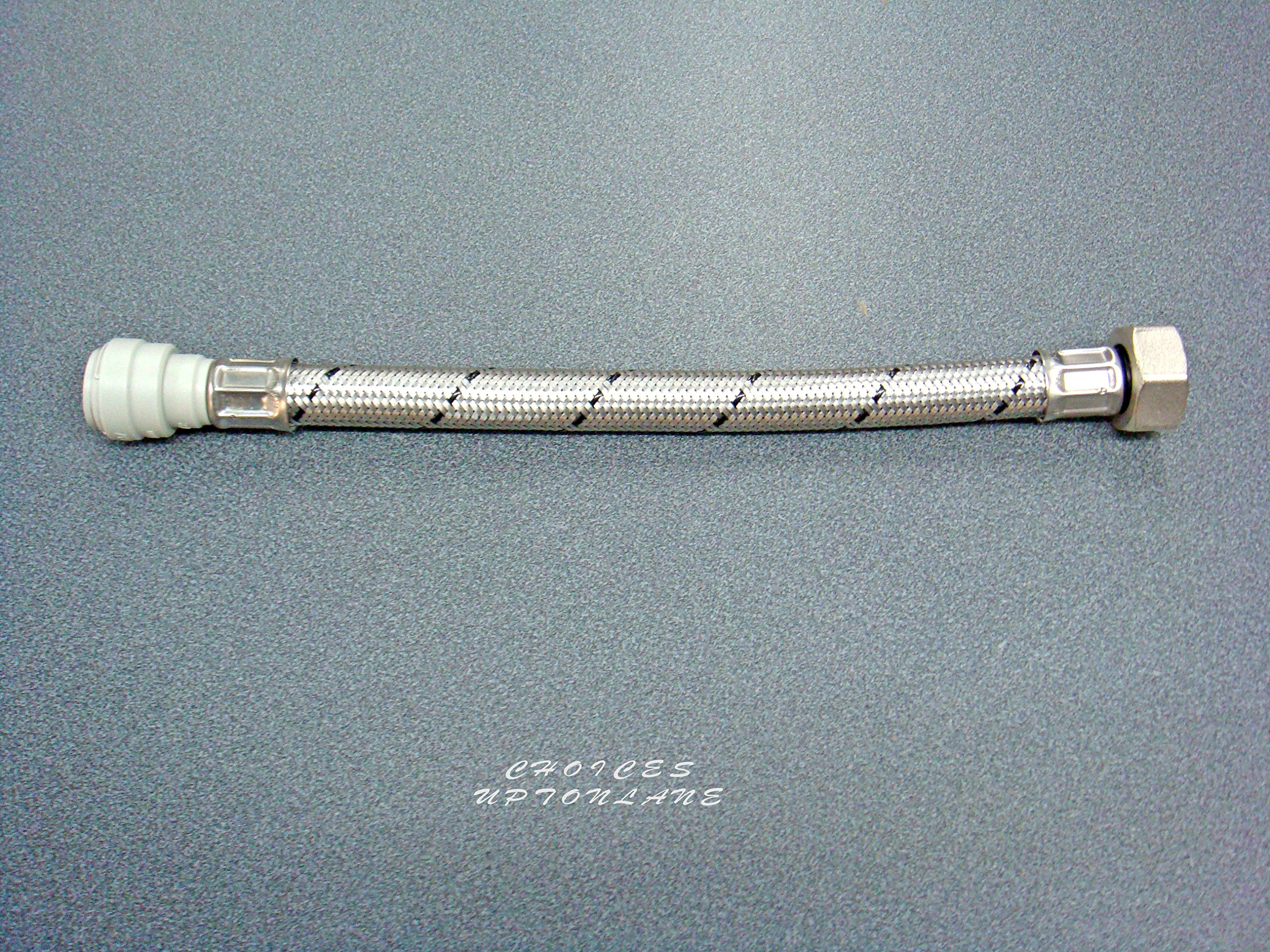 Flexible TAP Connector 15MM Push FIT X 3/4" BSP X 500MM Length