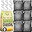 Charcoal Odor Absorber for Strong Odor (6 Pack, 100g each), Bamboo Charcoal Air Purifying Bag, Basement Musty Odor Eliminator Deodorizer, Activated Charcoal Odor Absorber for Closet, Shoe, Car