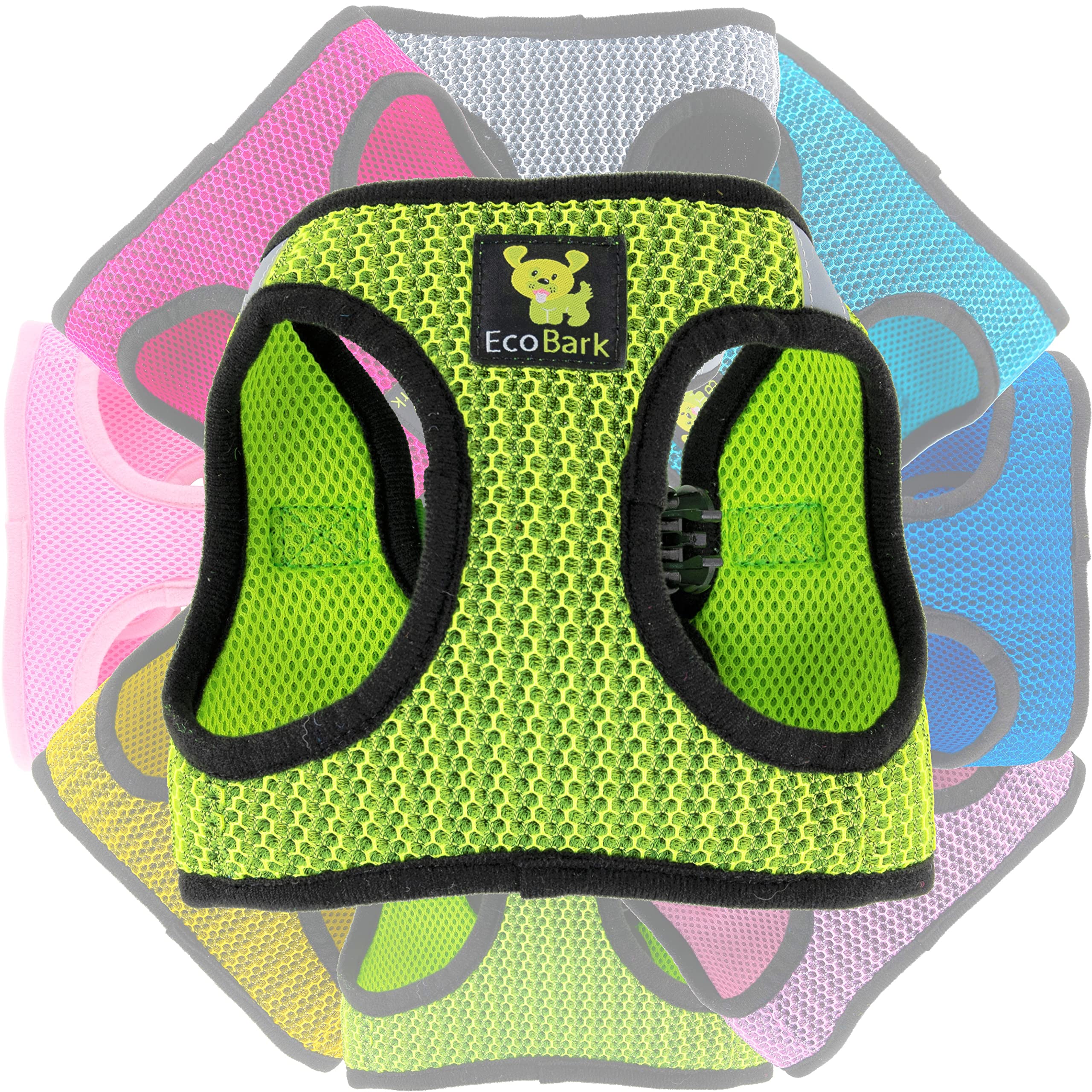 EcoBark Step In Dog Harness Reflective Soft Ultra Padded Mesh Dog Harness XXSmall Medium Dogs Eco-Friendly Comfortable Safe No Pull Adjustable โ image 1