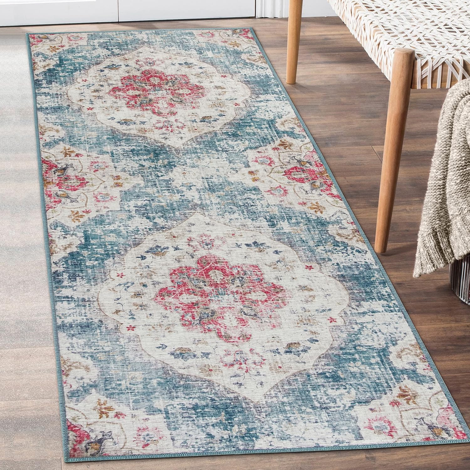 ReaLife Machine Washable Rug Stain Resistant, NonShed EcoFriendly