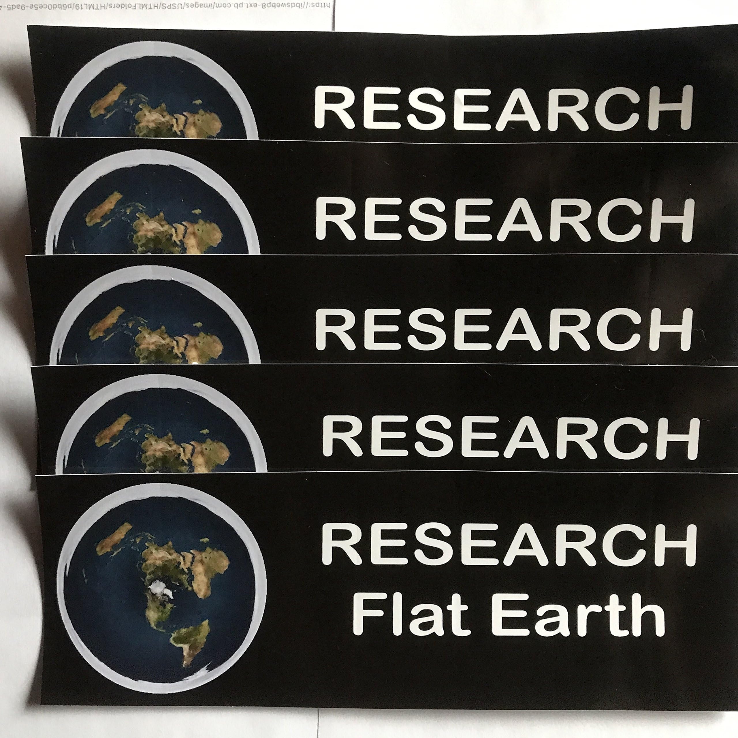 Randiego Flat Earth Bumper Stickers (5)