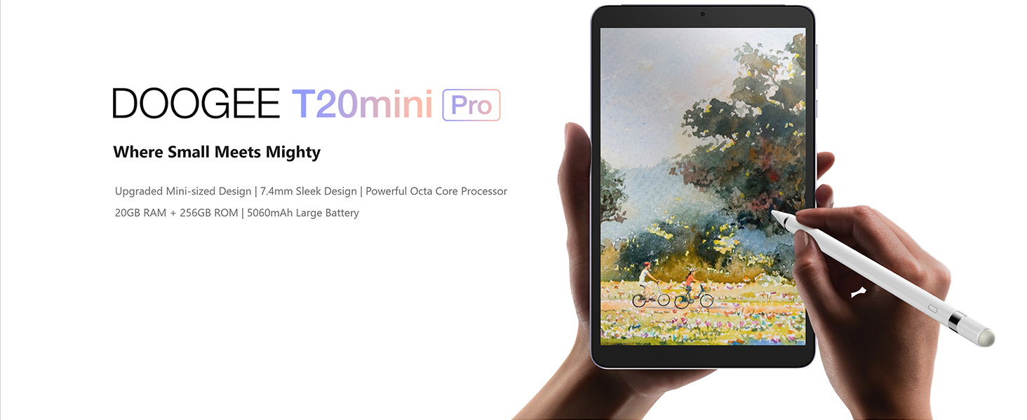 Amazon.co.jp: DOOGEE T20 mini Pro 8.4インチ タブレット 20GB(8+12