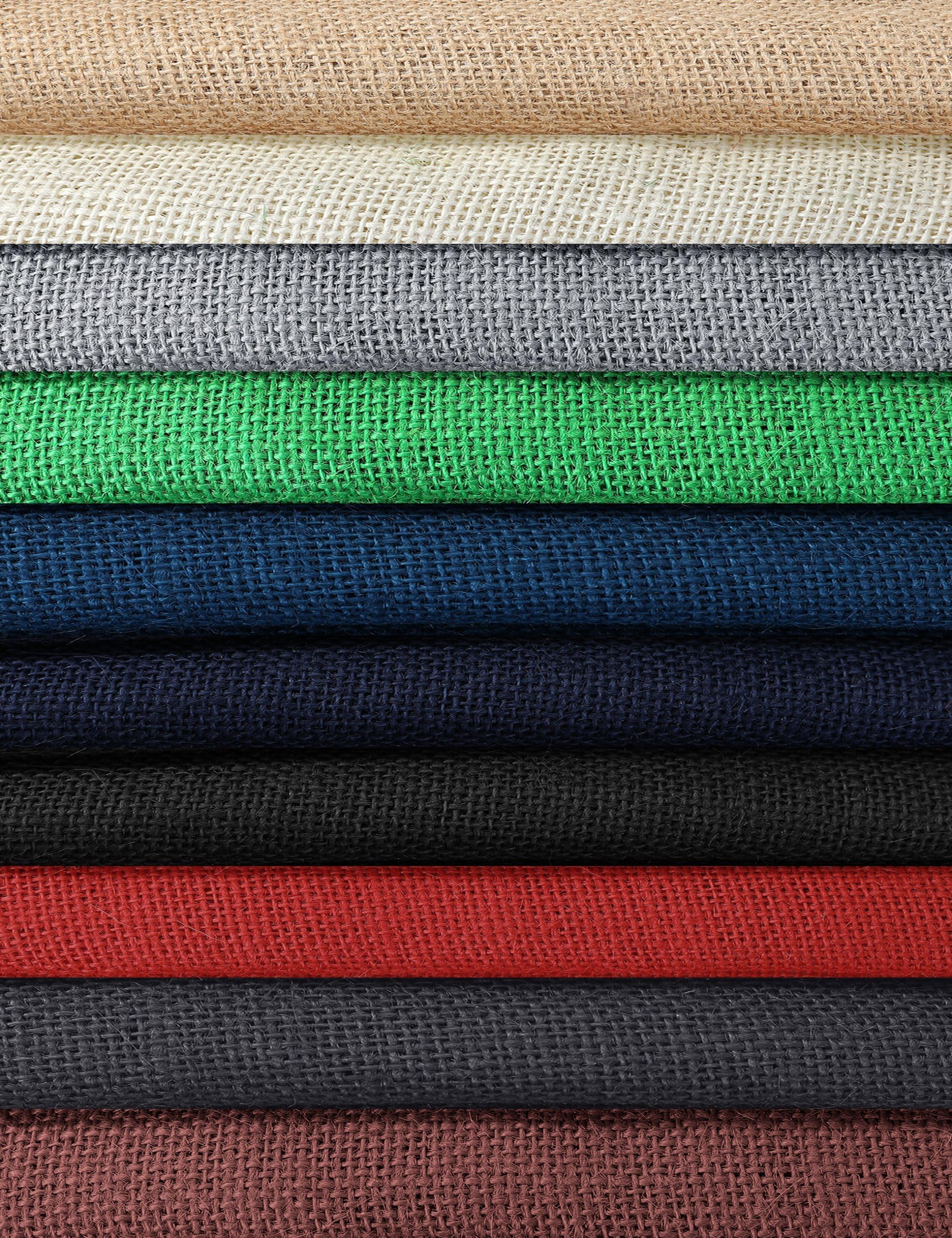 Dyed Jute Hessian Fabric,60 inch Extra Wide Cloth Burlap Material Upholstery,Table Runners Weddings Décor, Natural + 7 Colours. 10 Ounce, Neotrims UK. [Black, 20x20cm]