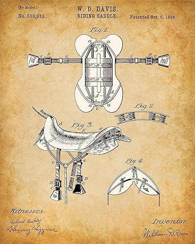 Miniatura 2 de Impresiones originales de patentes ecuestres, gran decoración de casa de campo y decoración de casa de vaquero, decoraciones clásicas de ranchos,