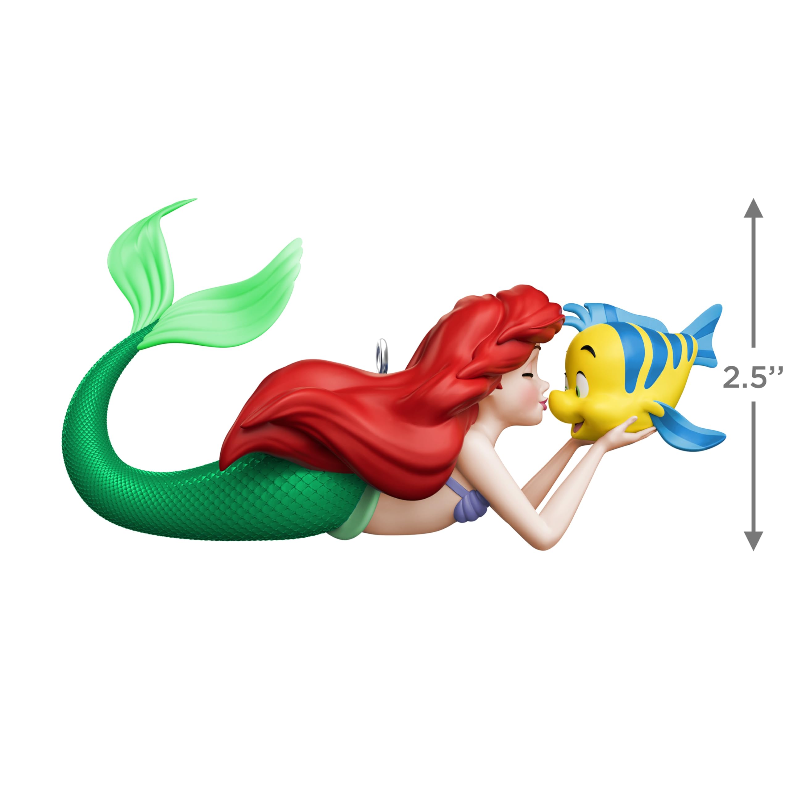 Hallmark Keepsake Christmas Ornament 2024 – Sirena Mitica Con Coda Iridiscente Viola E Perla – Decorazione Albero Di Natale