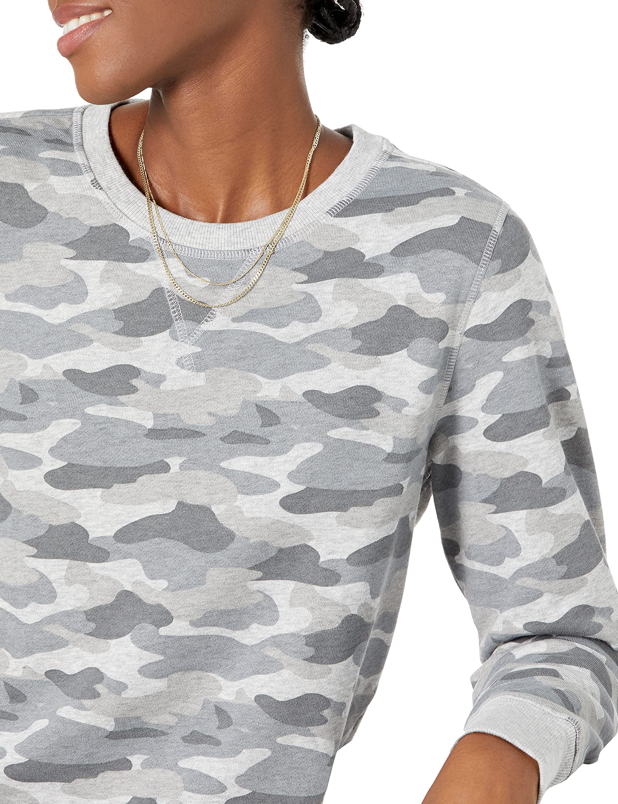 Amazon Essentials Felpa Girocollo in Pile di French Terry (Taglie Forti Disponibili) Donna