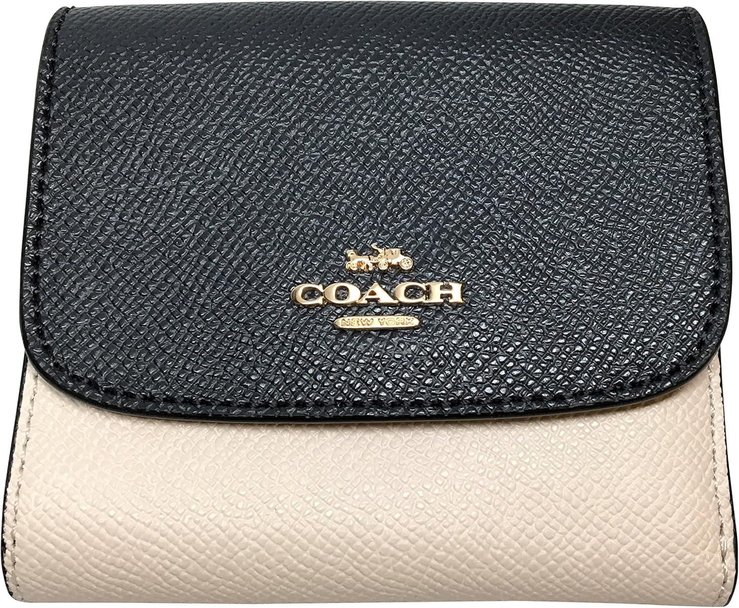 coach crossgrain leather small wallet