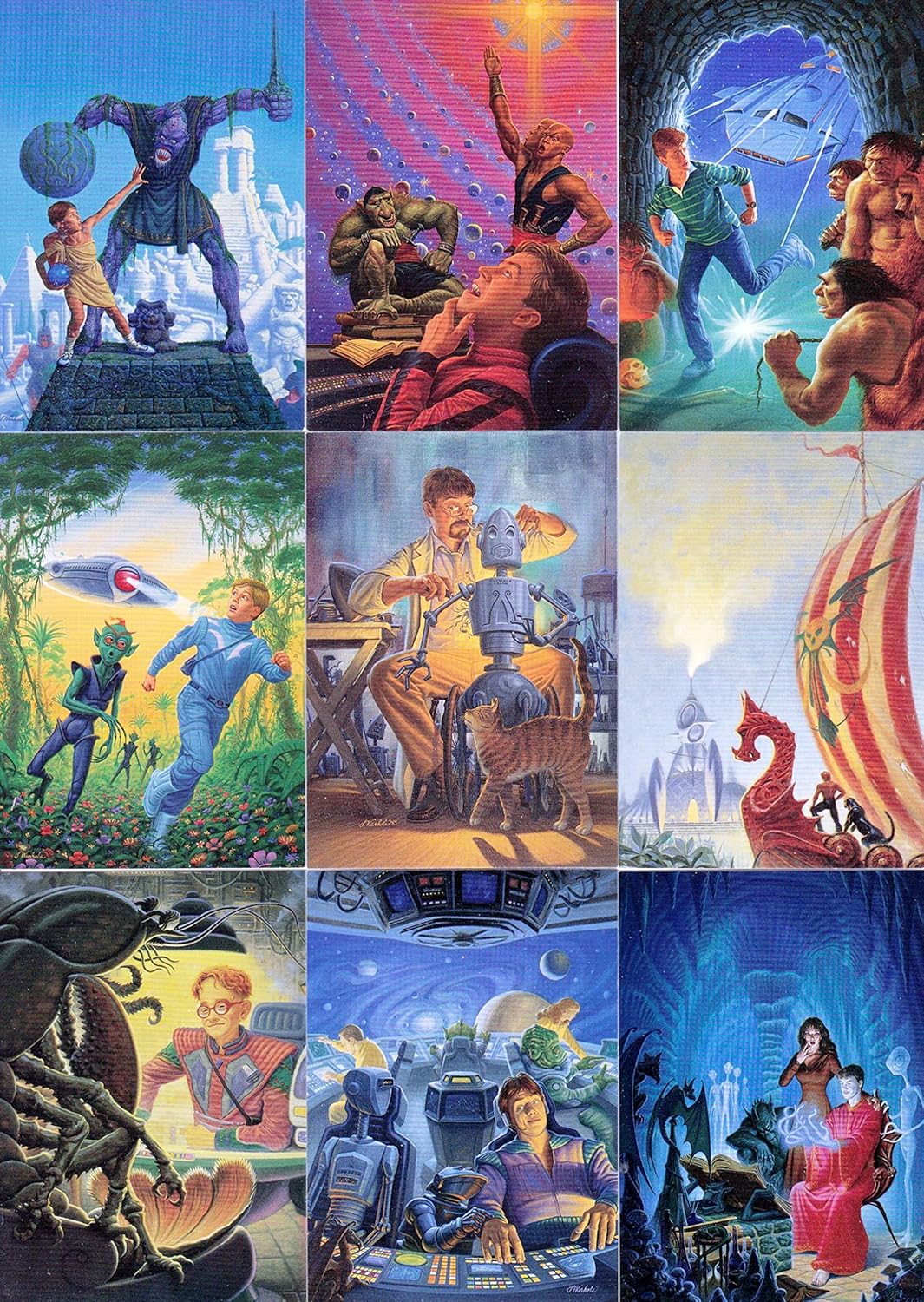 JAMES WARHOLA 1995 FPG COMPLETE BASE CARD SET OF 90 FANTASY ART at