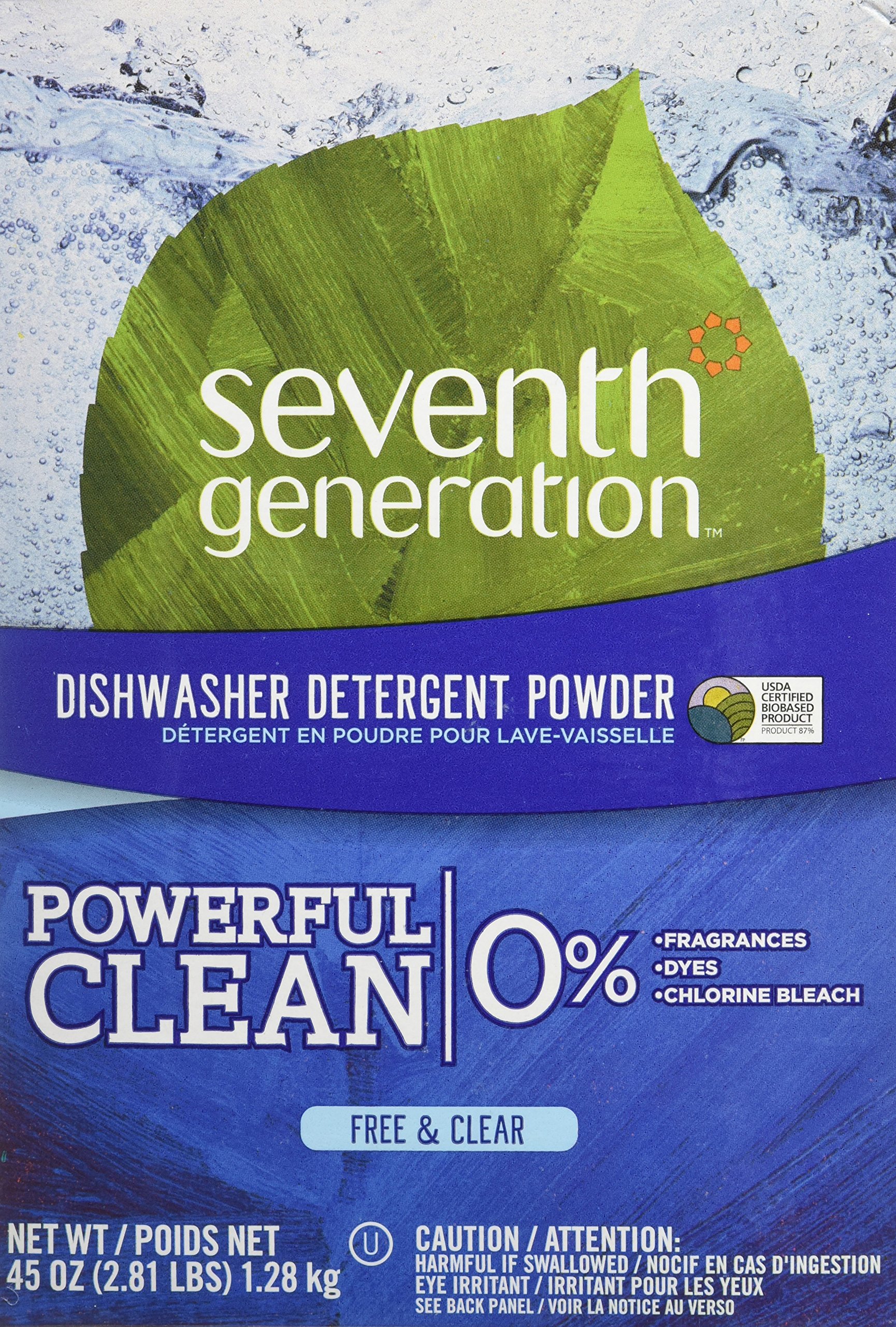 Automatic Dishwashing Powder, Free & Clear, 45 oz