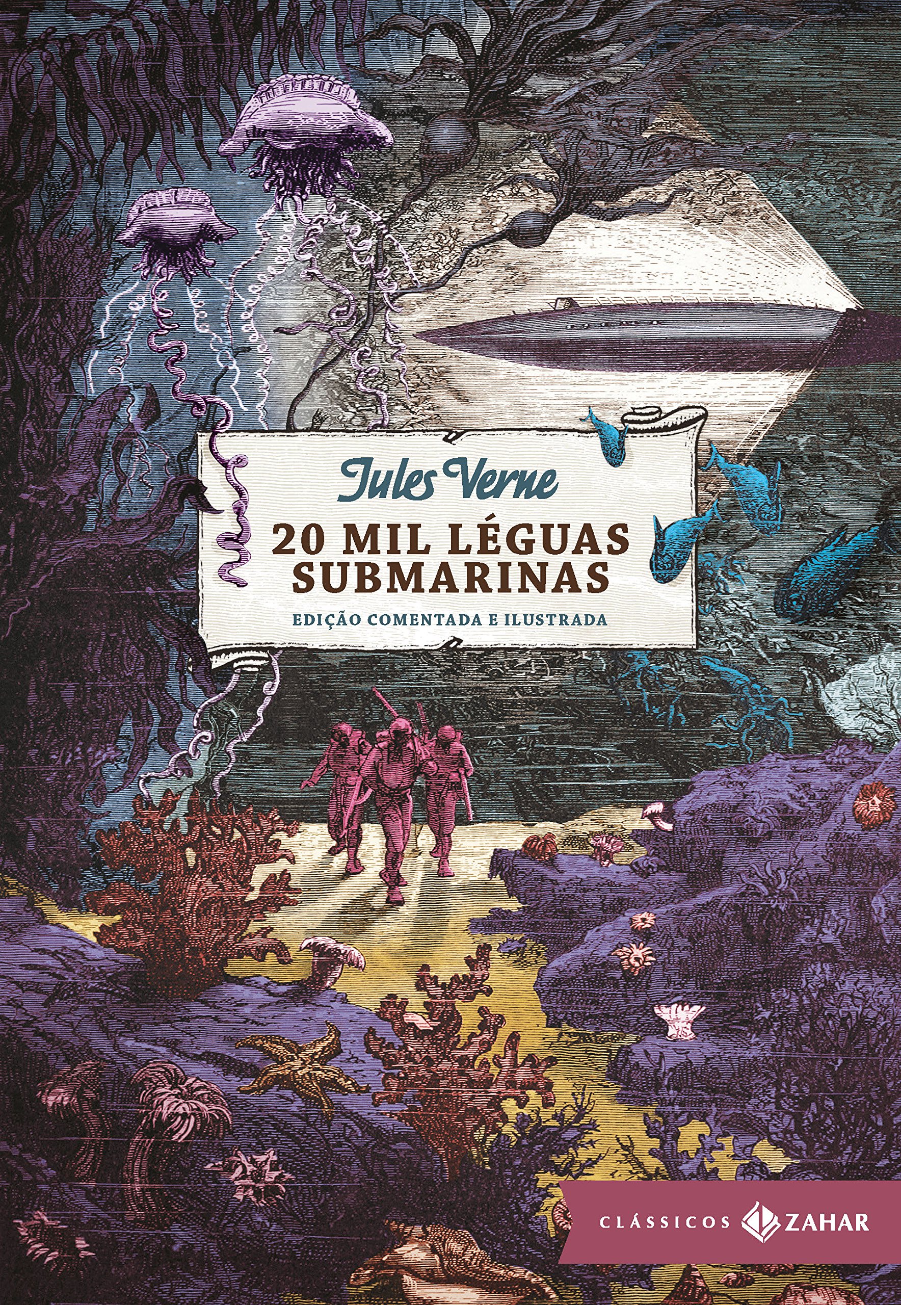 20 mil léguas submarinas: edição comentada e ilustrada (Clássicos Zahar) (Portuguese Edition)
