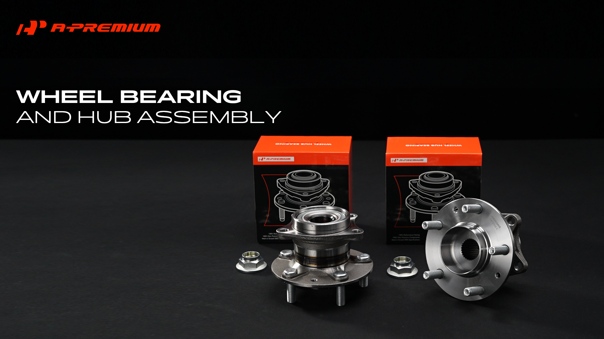 A-Premium 2 x Rear Wheel Bearing and Hub Assembly with 5-Lug