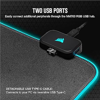Amazon.com: CORSAIR MM700 RGB Extended Cloth Gaming Mouse