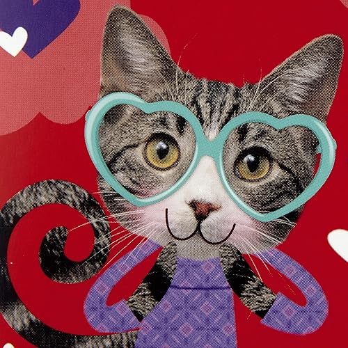 Miniatura 5 de Hallmark Surtido de tarjetas y calcomanías para el día de San Valentín para niños, cachorros y gatitos (12 tarjetas con sobres)