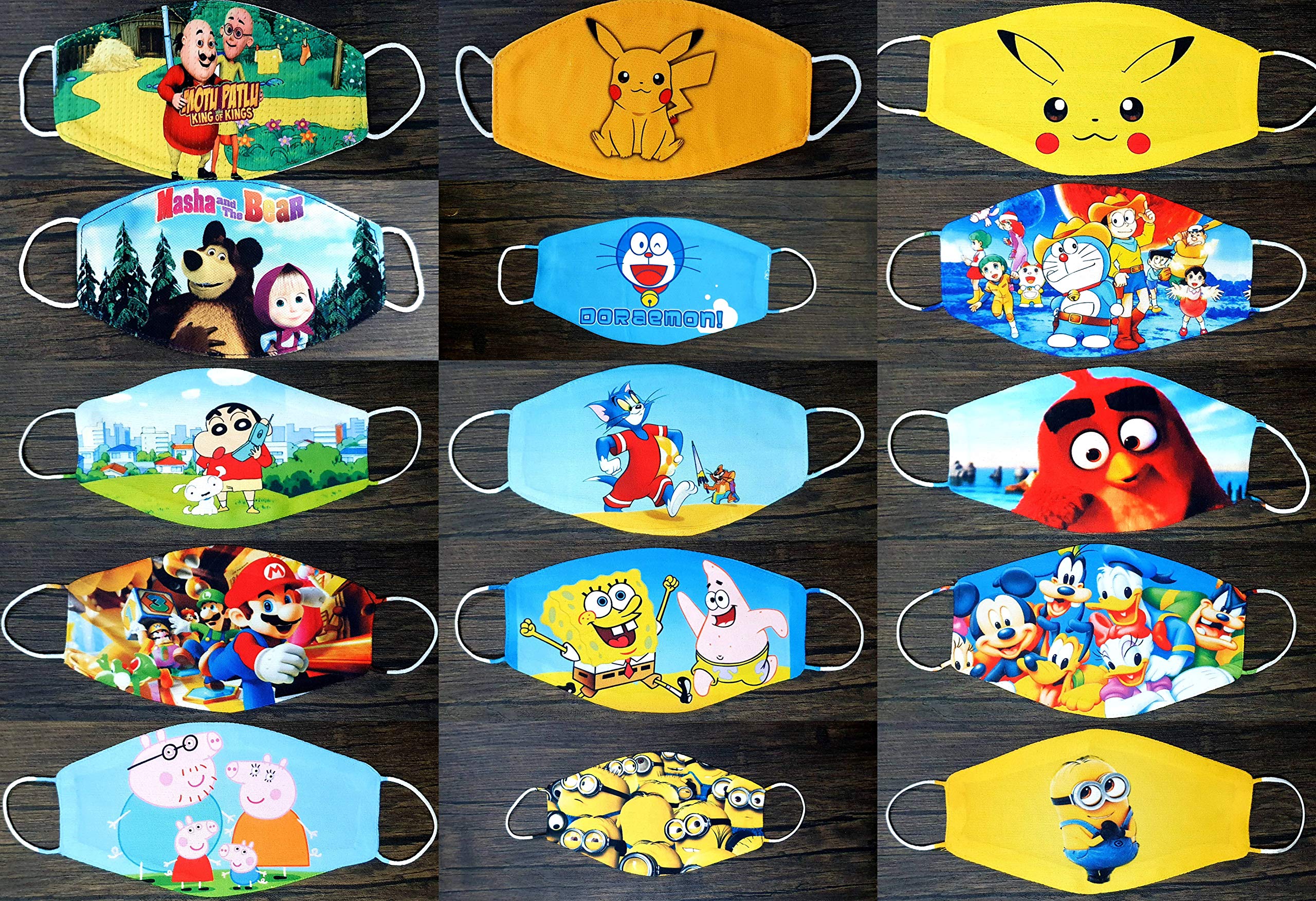 Airlines Store Kids Customized Printed Face Mask (Pack of 4)