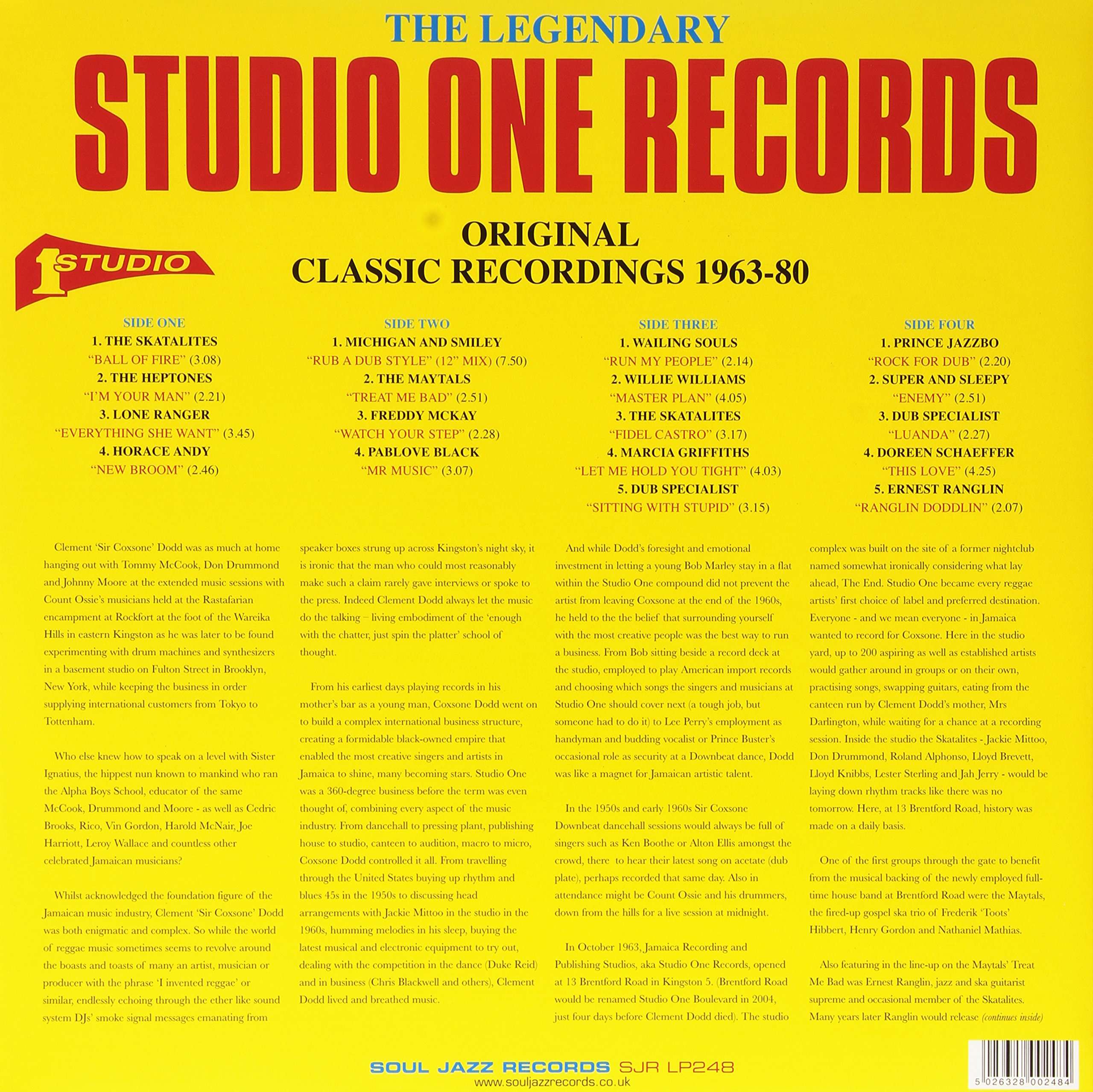 The Legendary Studio One Records