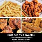 Ninja DZ071 Foodi 6-in-1 DualZone FlexBasket Air Fryer with 7-QT MegaZone & Basket Divider, Large Proteins & Full Meals, Smart Finish Cook 2 Foods 2 Ways, Large Capacity, Air Fry, Bake & More, Black