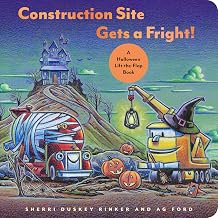 Construction Site Gets a Fright!: A Halloween Lift-the-Flap Book (Goodnight Construction Site)