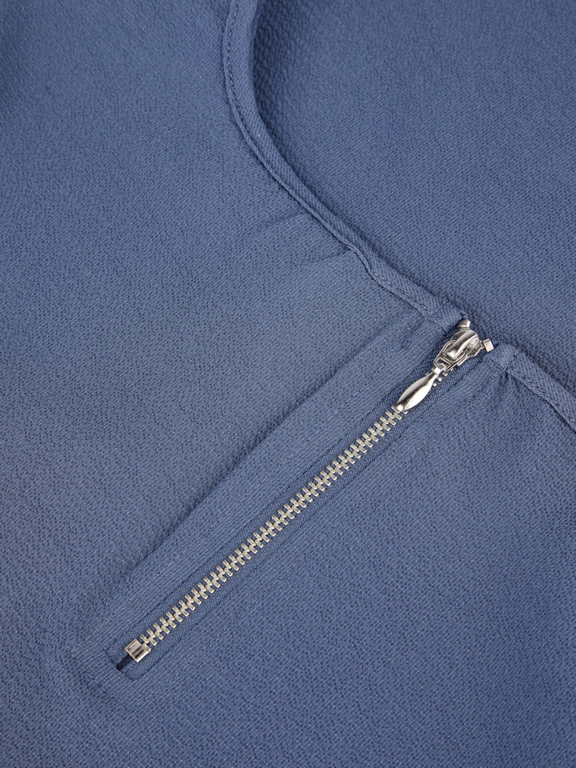 ONLY OnLVIC Lot de 2 t-shirts basiques pour femme Col rond Coupe droite Chemisier à manches courtes Fermeture éclair Motif été Noir Vert Rose Bleu 34 36 38 40 42 44, Vintage Indigo (15284243), 40