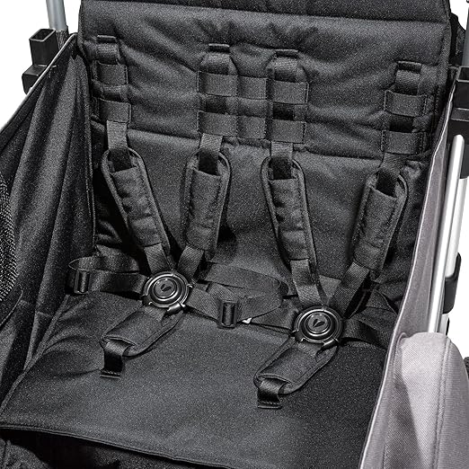Larktale Caravan Double Seat Kit | 1 to 2 Seat Conversion Cover with Harnesses | Turn Your Double Wagon Stroller for 2 Kids into a 3 or 4 Seat Stroller Wagon for Kids with New Siblings