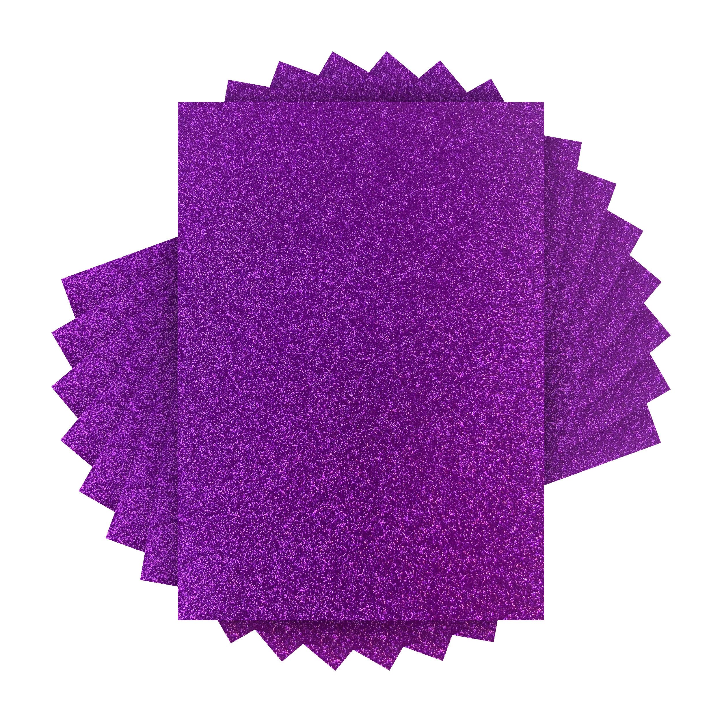 Craft Perfect - Glitter Card - Nebula Purple - A4 (Pack of 30 Sheets)