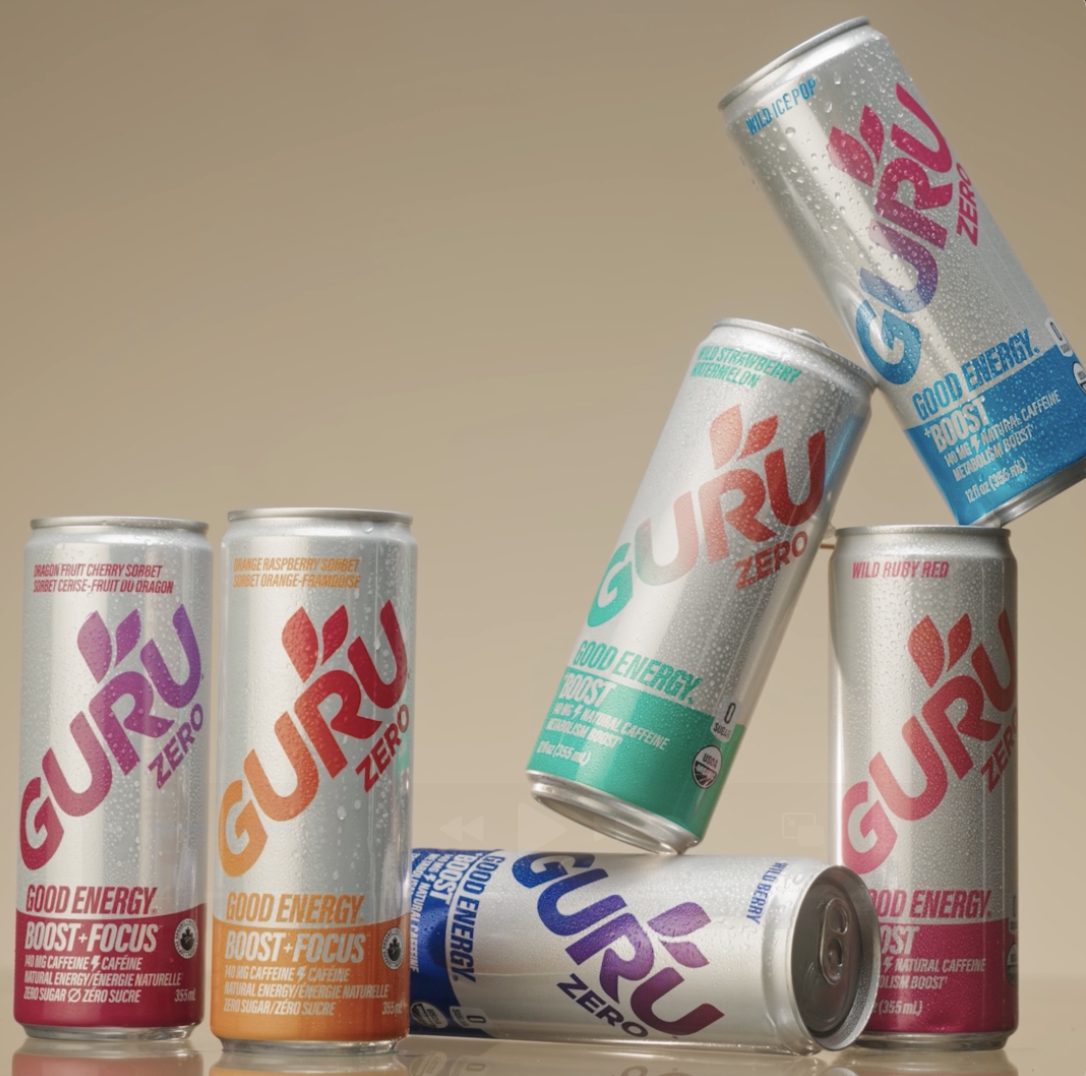 Amazon.com : GURU Zero Sugar Energy Drink Variety Pack, Organic