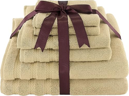 Miniatura 8 de American Soft Linen - Juego de toallas de 100 % algodón turco, absorbentes, resistentes, suaves y mullidas para hotel y spa, 22 ozm, 2 toallas de