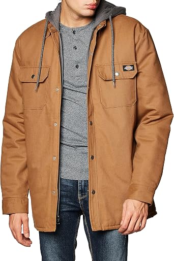Dickies Men's Fleece Hooded Duck Shirt 