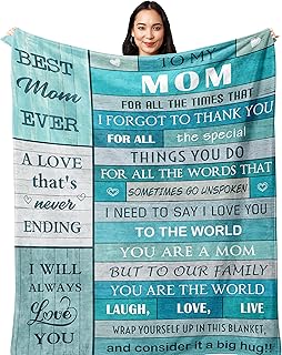 Gifts for Mom,Mom Gifts,Birthday Gifts for Mom,Mom Birthday Gifts,Mom Gift from Daughter Son, Best Mom Gifts for Mothers Day/Christmas/Valentine's Day,Mom Blanket 60”x50”