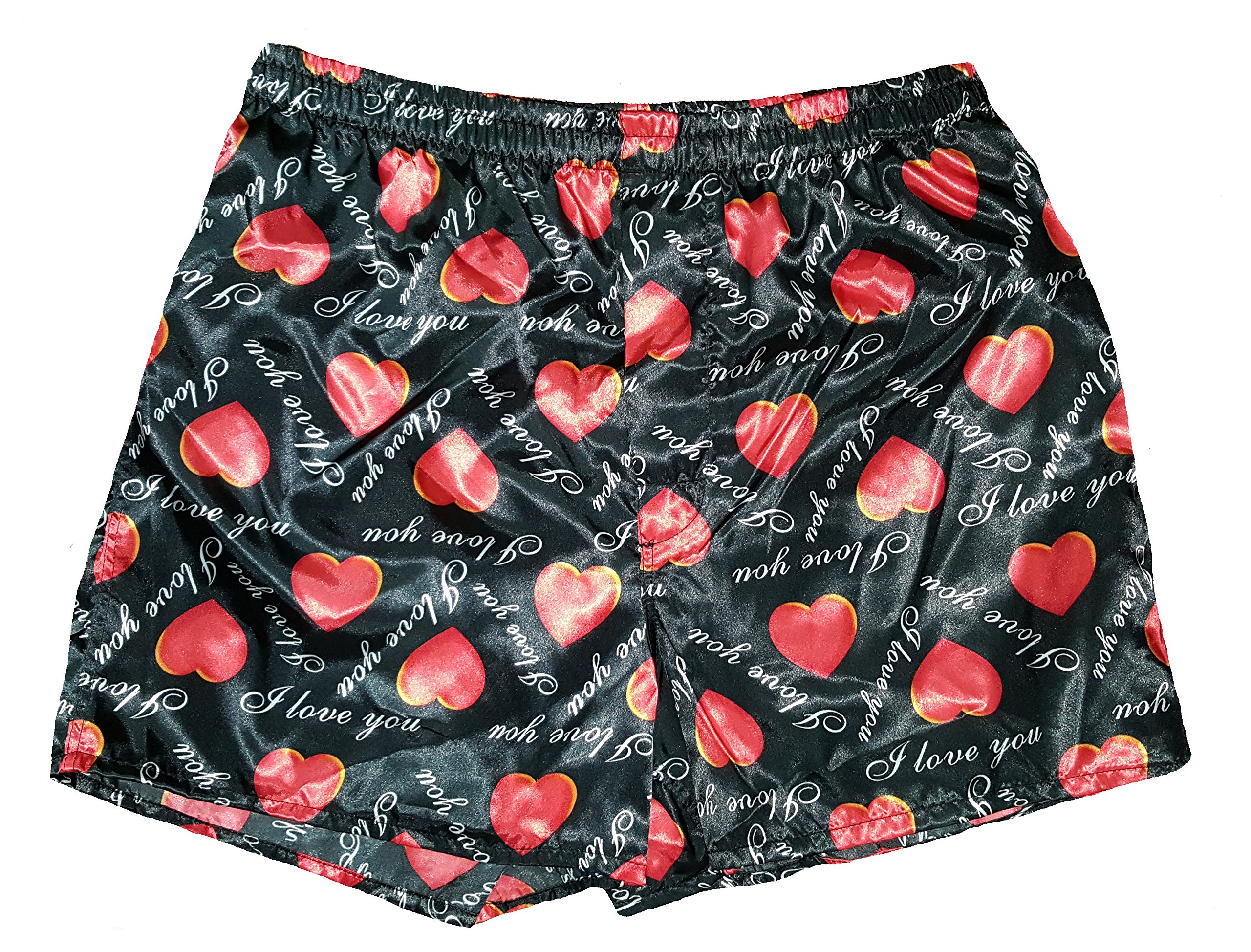 Valentine's Day I Love You Hearts Triangle Boxer Shorts - Large