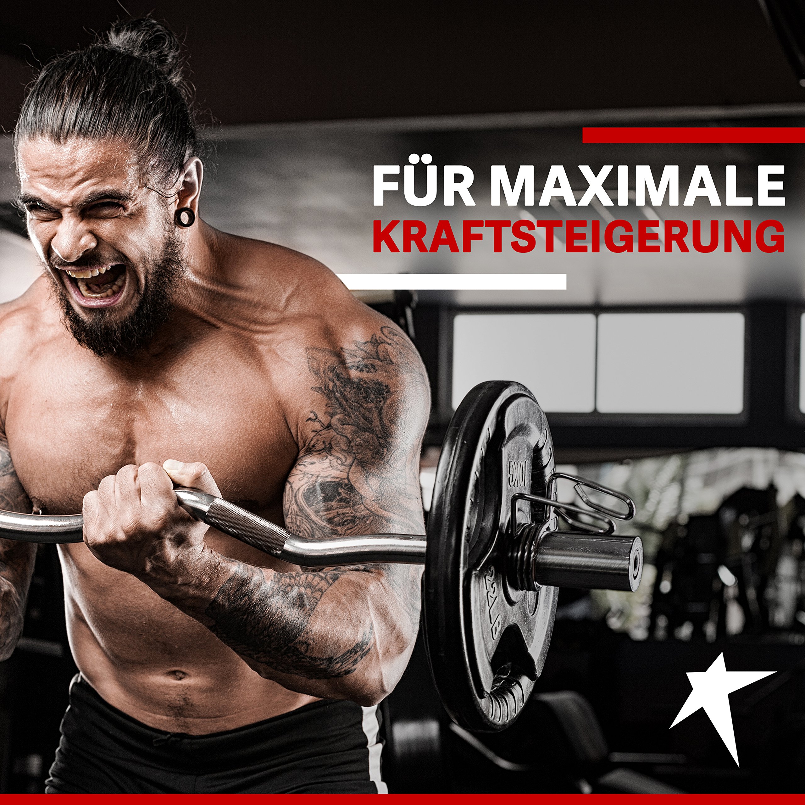 Powerstar CREAPURE KREATIN PUR 2 Dosen - reinstes Monohydrat Pulver vegan