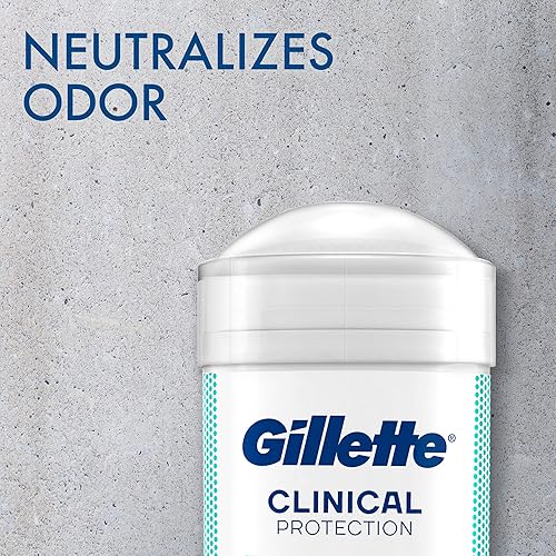 Miniatura 3 de Gillette Antitranspirante clínico y desodorante para hombres, aroma a hielo ártico, 2.6 onzas