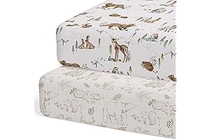 2-Pack Fitted Crib Sheets for Standard Crib, Magic Forest